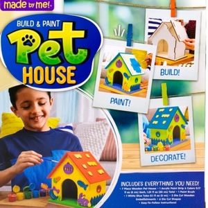 Made By Me Build & Paint Your Own Pet House NWT
